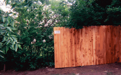 Dog ear privacy fence