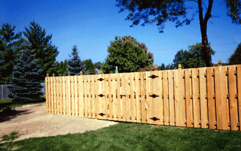 Shadowbox fence