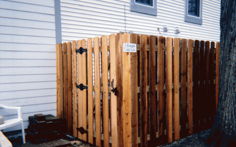 Shadowbox fence