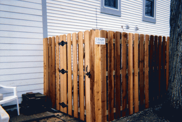 Shadowbox fence