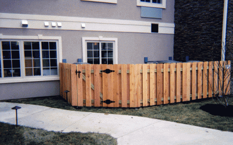 Shadowbox fence