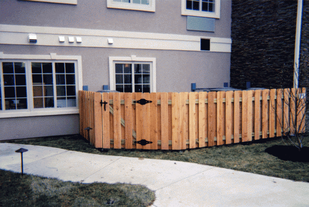 Shadowbox fence