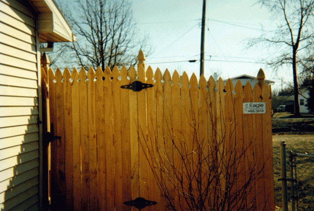 French Gothic privacy fence