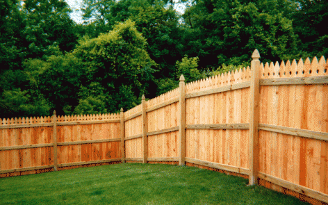 French Gothic privacy fence