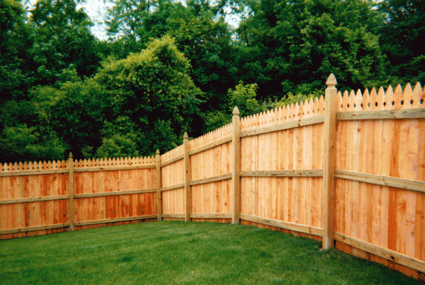 French Gothic privacy fence