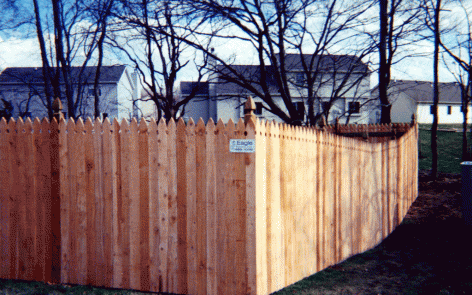 French Gothic privacy fence