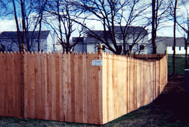 French Gothic privacy fence