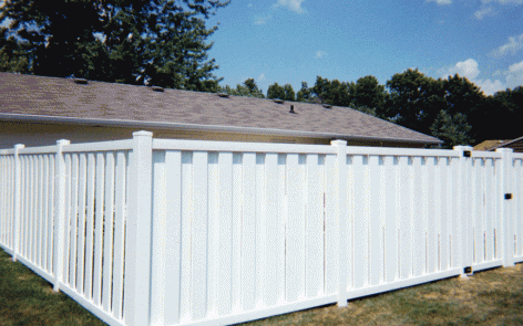 Vinyl Melbourne-style fence