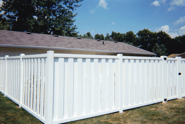 Vinyl Melbourne-style fence