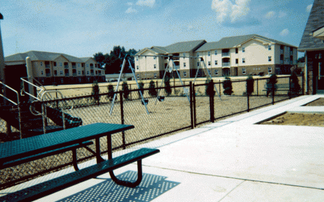 Vinyl-coated chainlink fence